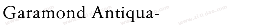 Garamond Antiqua字体转换